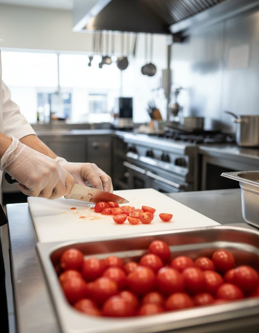 Irkaz Gourmet chef preparing fresh ingredients